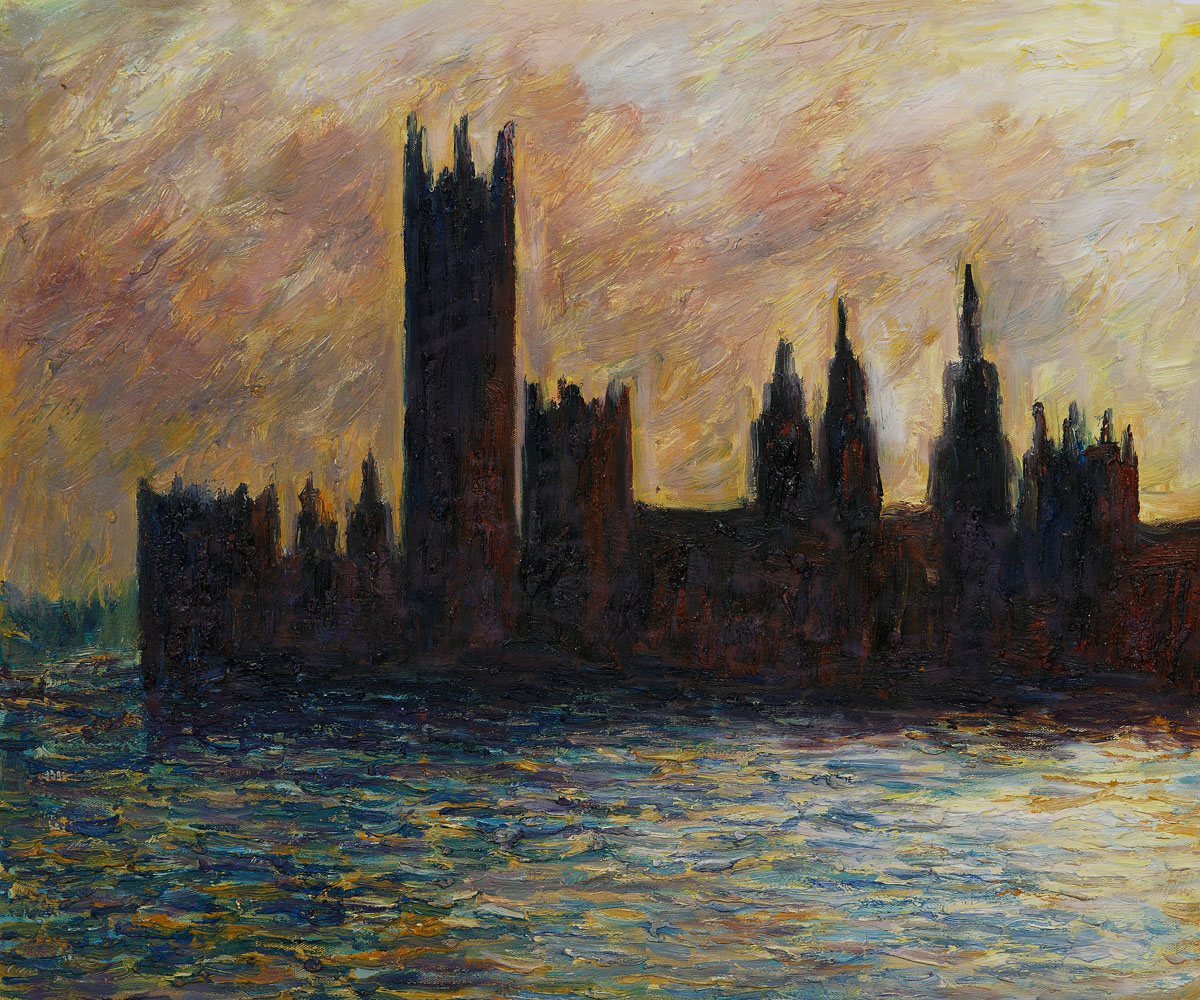 London. Houses of Parliament (Sun Breaking through the Fog) by Claude Monet